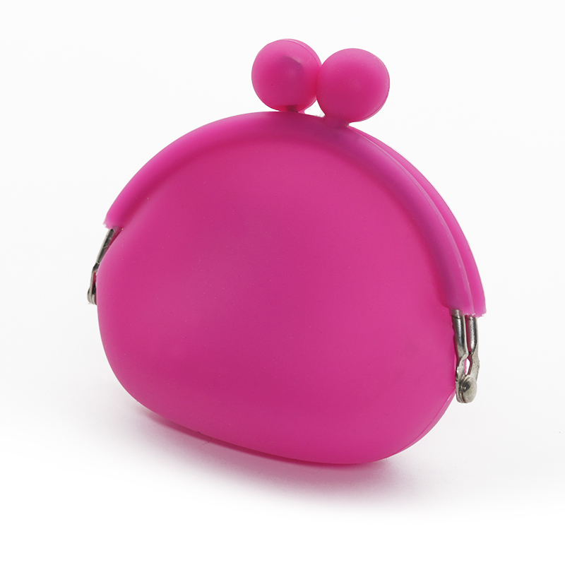 軟面搭扣扣硅膠零錢包，純色硅膠錢包_硅膠禮品