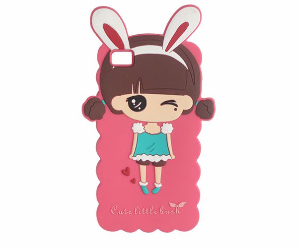 小米硅膠手機(jī)套，卡通少女硅膠手機(jī)殼軟_硅膠套