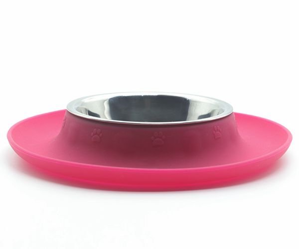 寵物吃飯喝水硅膠碗，防滑防溢出寵物硅膠食盆