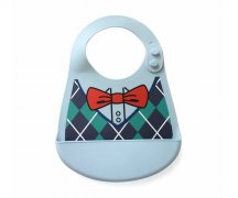 嬰兒喂飯硅膠圍嘴，寶寶吃飯防油防漏兜