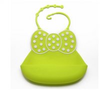 嬰兒喂食防漏硅膠圍兜，食品級硅膠飯兜